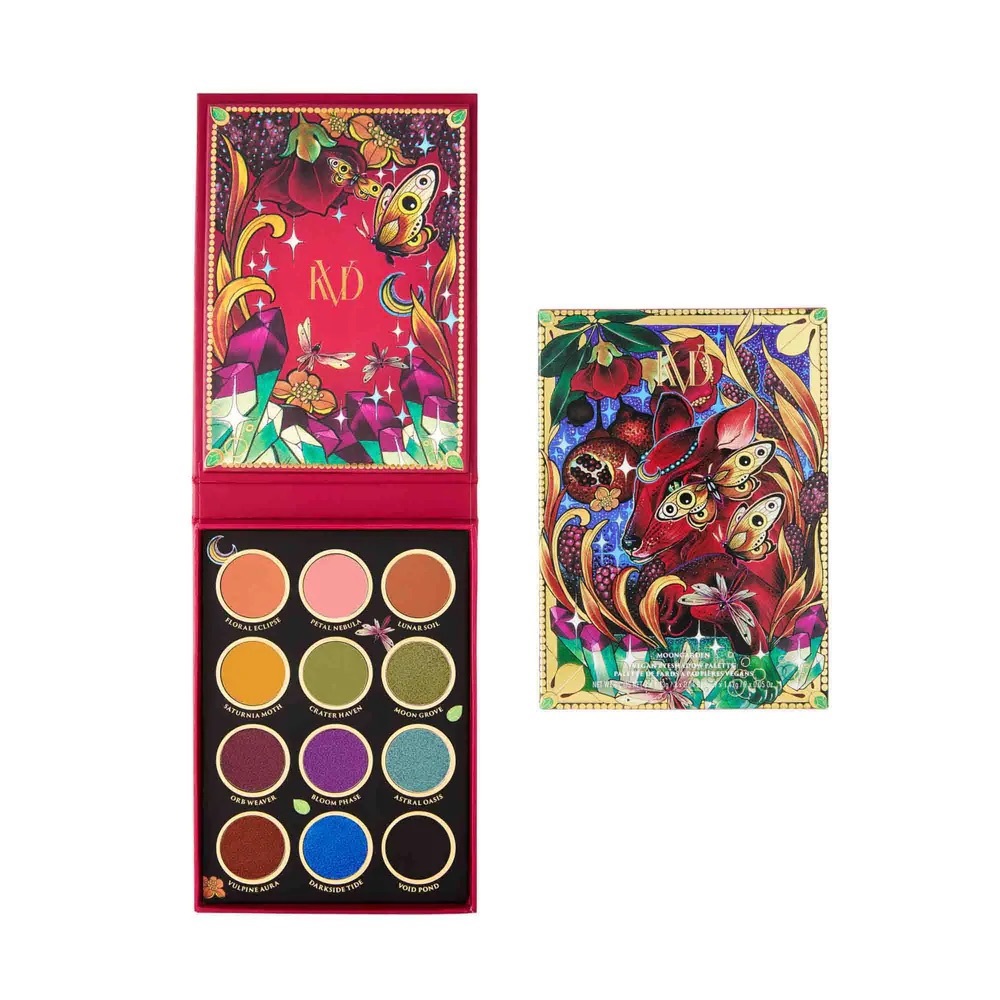 NIB: GORGEOUS KVD vegan eye shadow pallet: MOONGARDEN-limited edition